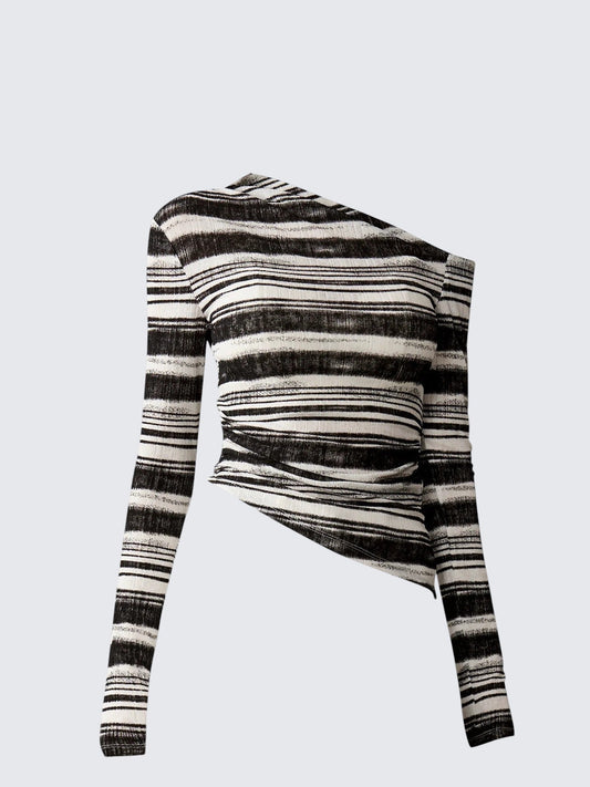 Vintage Colorblock Shoulder Tee