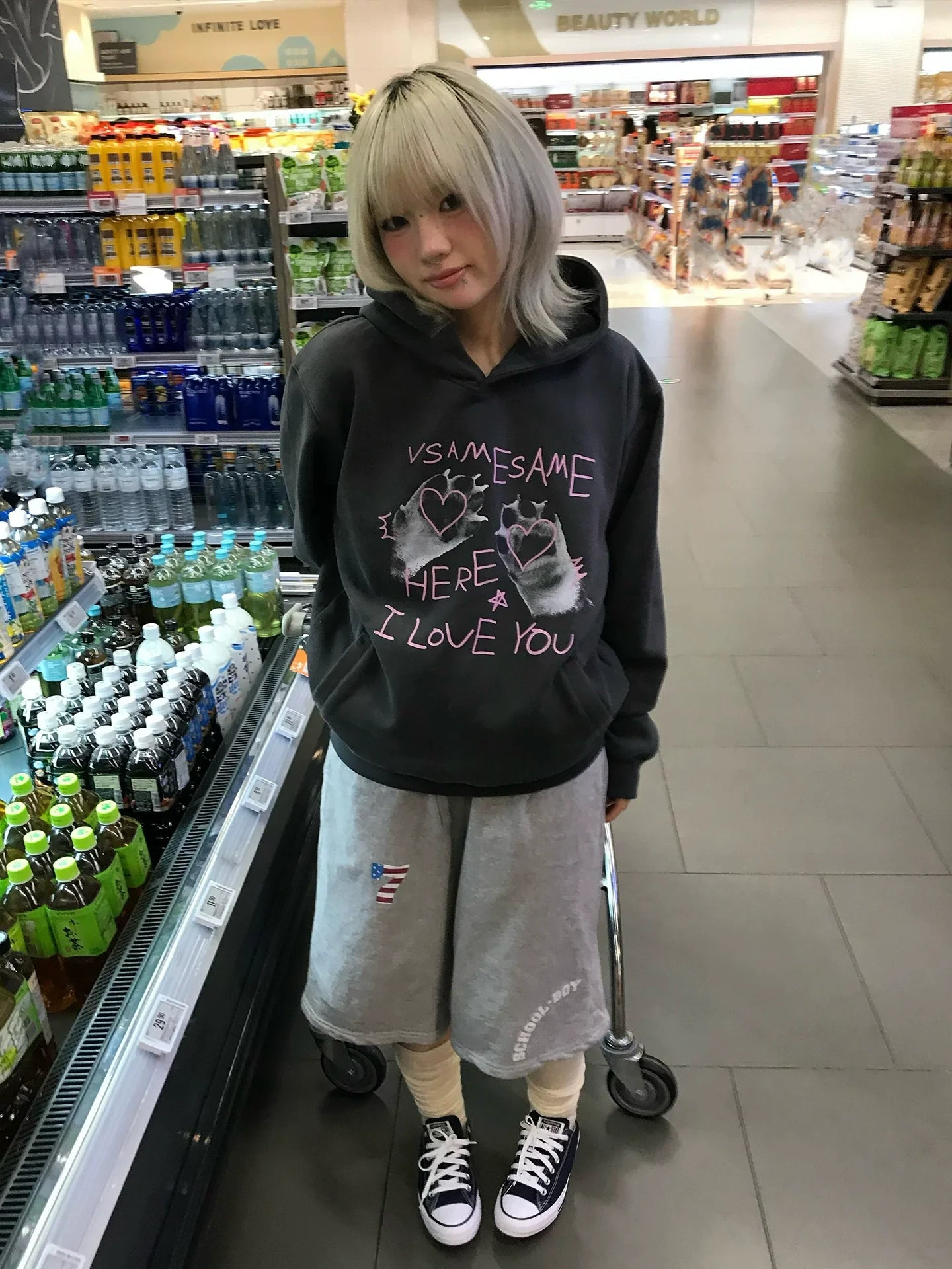 American Grey Paw Hoodie