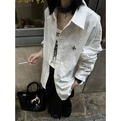 Premium White Embroidered Shirt