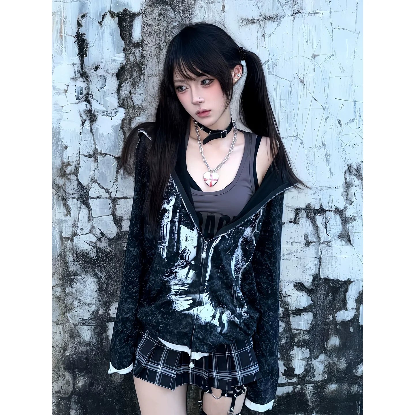 Punk Distressed Hoodie