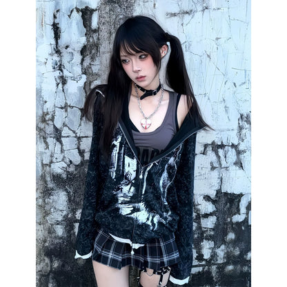 Punk Distressed Hoodie