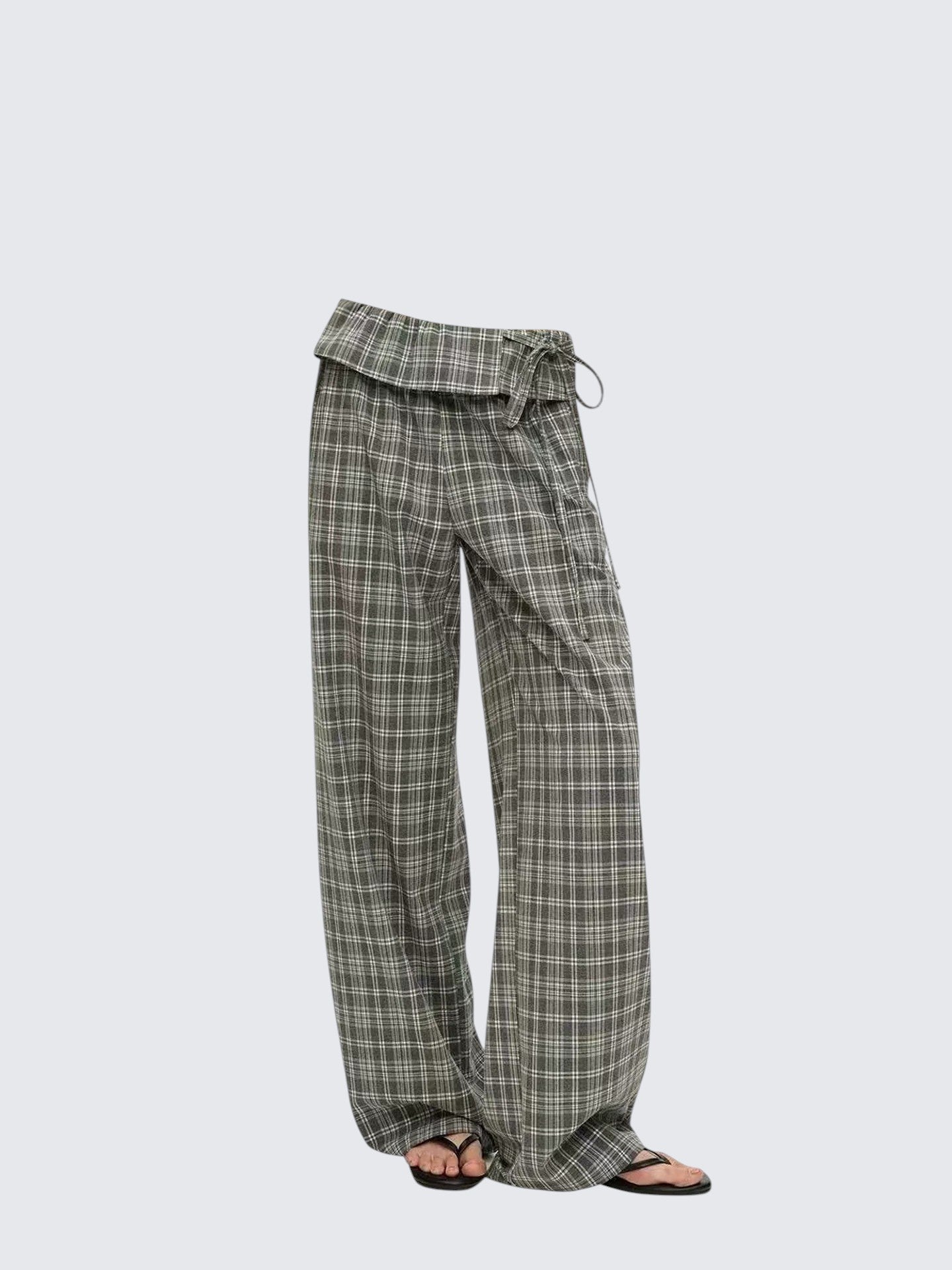 Vintage Plaid Western Pants