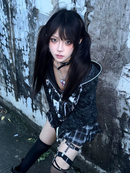 Punk Distressed Hoodie