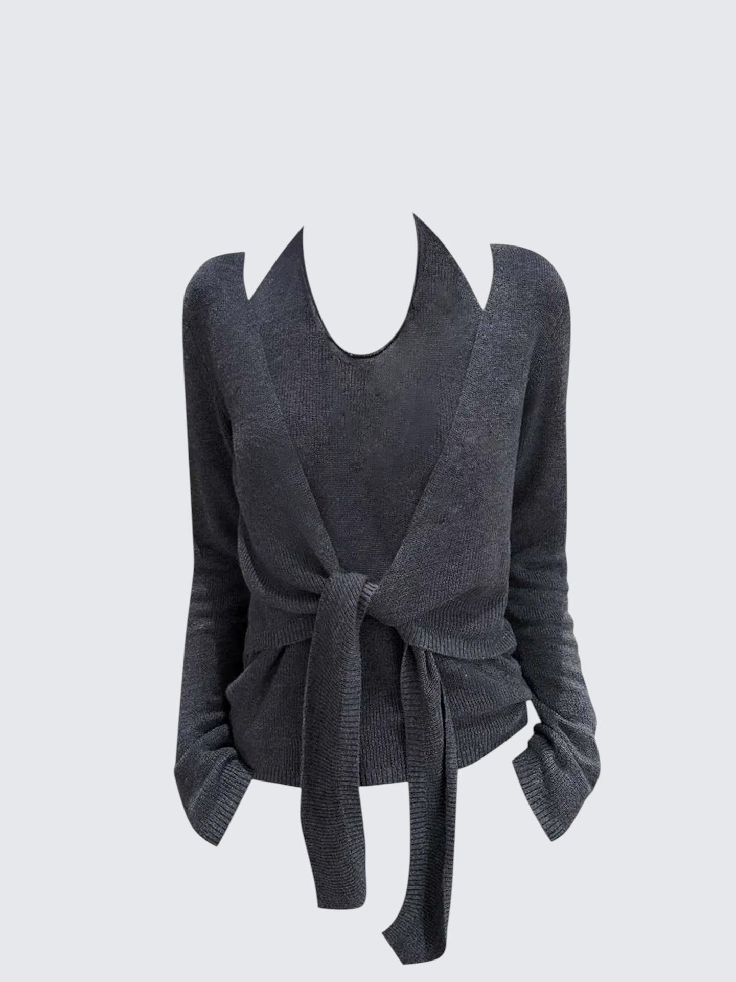 Korean Halter Layered Knit