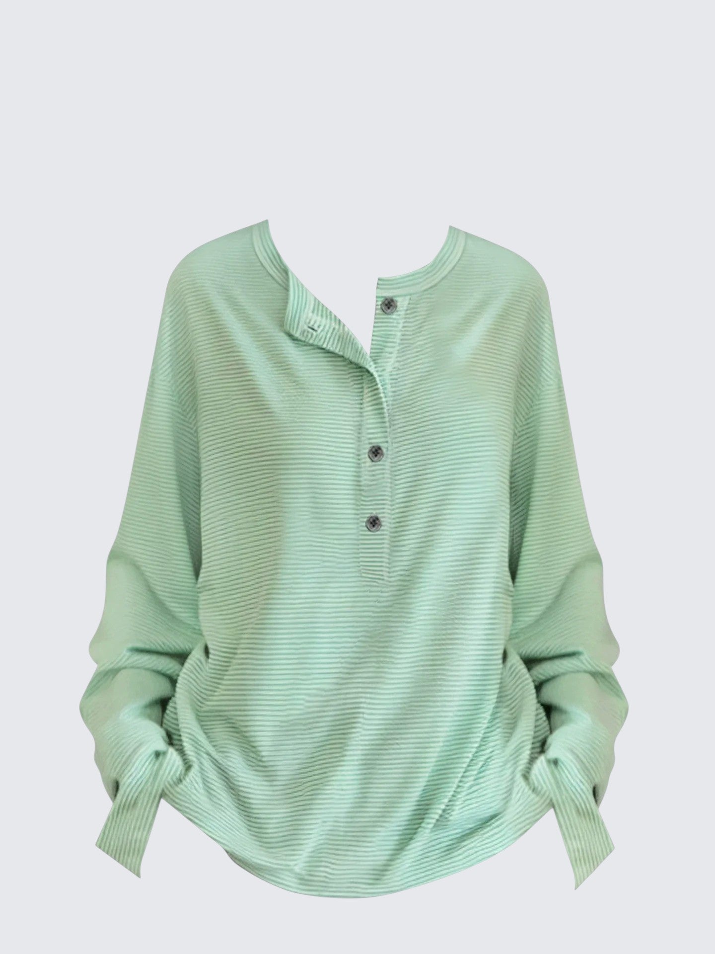 Henley Knit Long Sleeve Tee Women