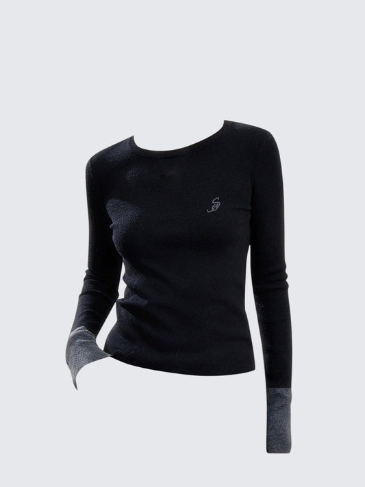 American Vintage Faux Two-Piece Long Sleeve Tee