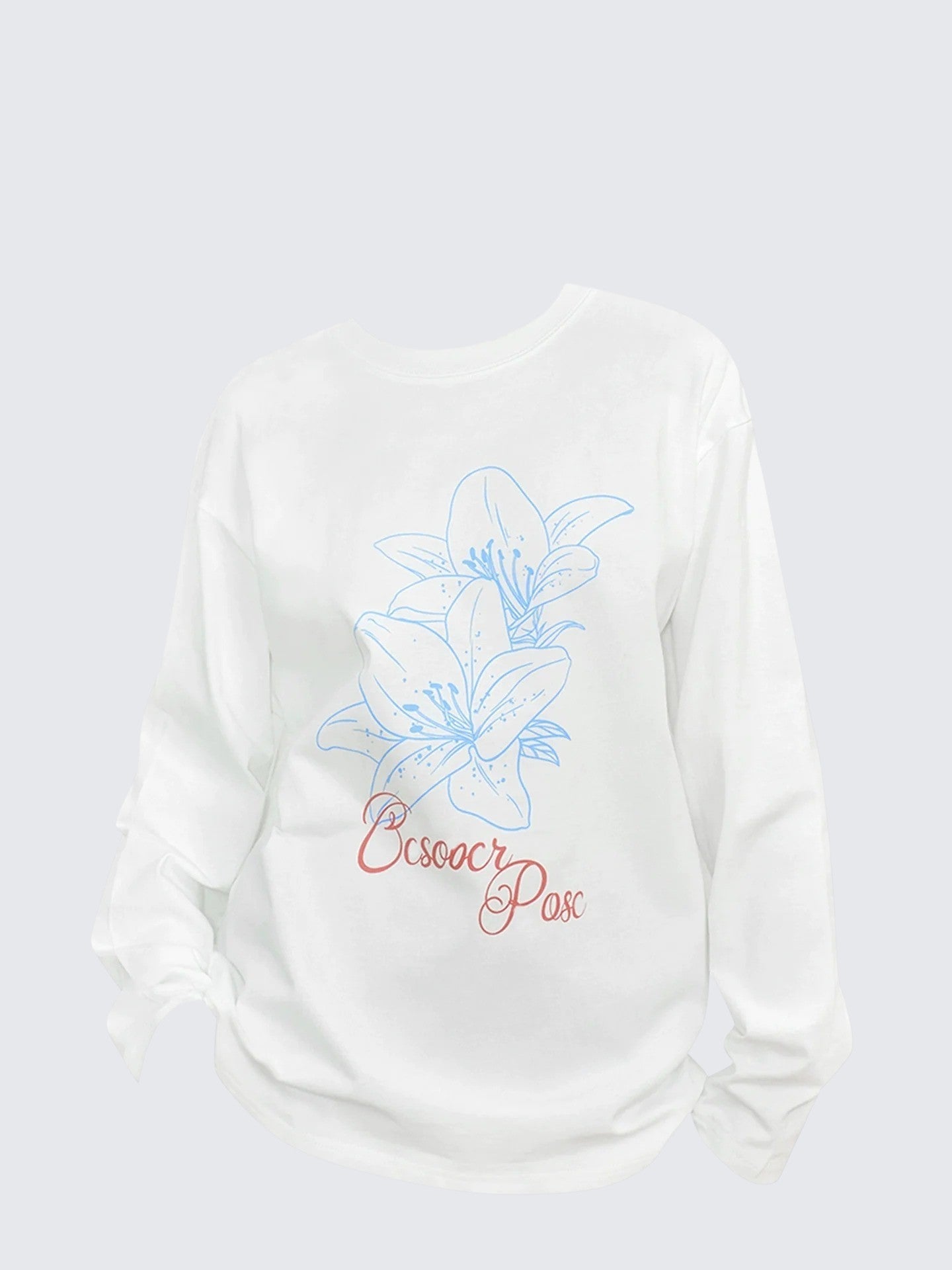 American Vintage Floral Cotton Long Sleeve T-Shirt