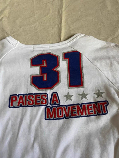 White Gothic Rock Punk Vintage Drawstring Print Long-Sleeve Y2K T-Shirt