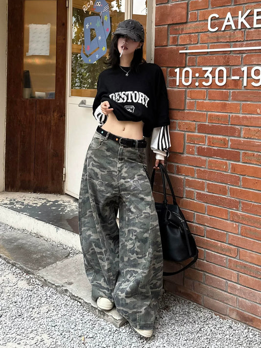 American Black Layered Tee