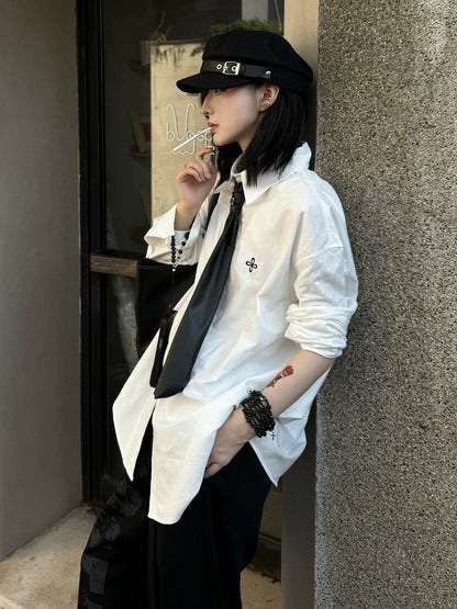 Premium White Embroidered Shirt