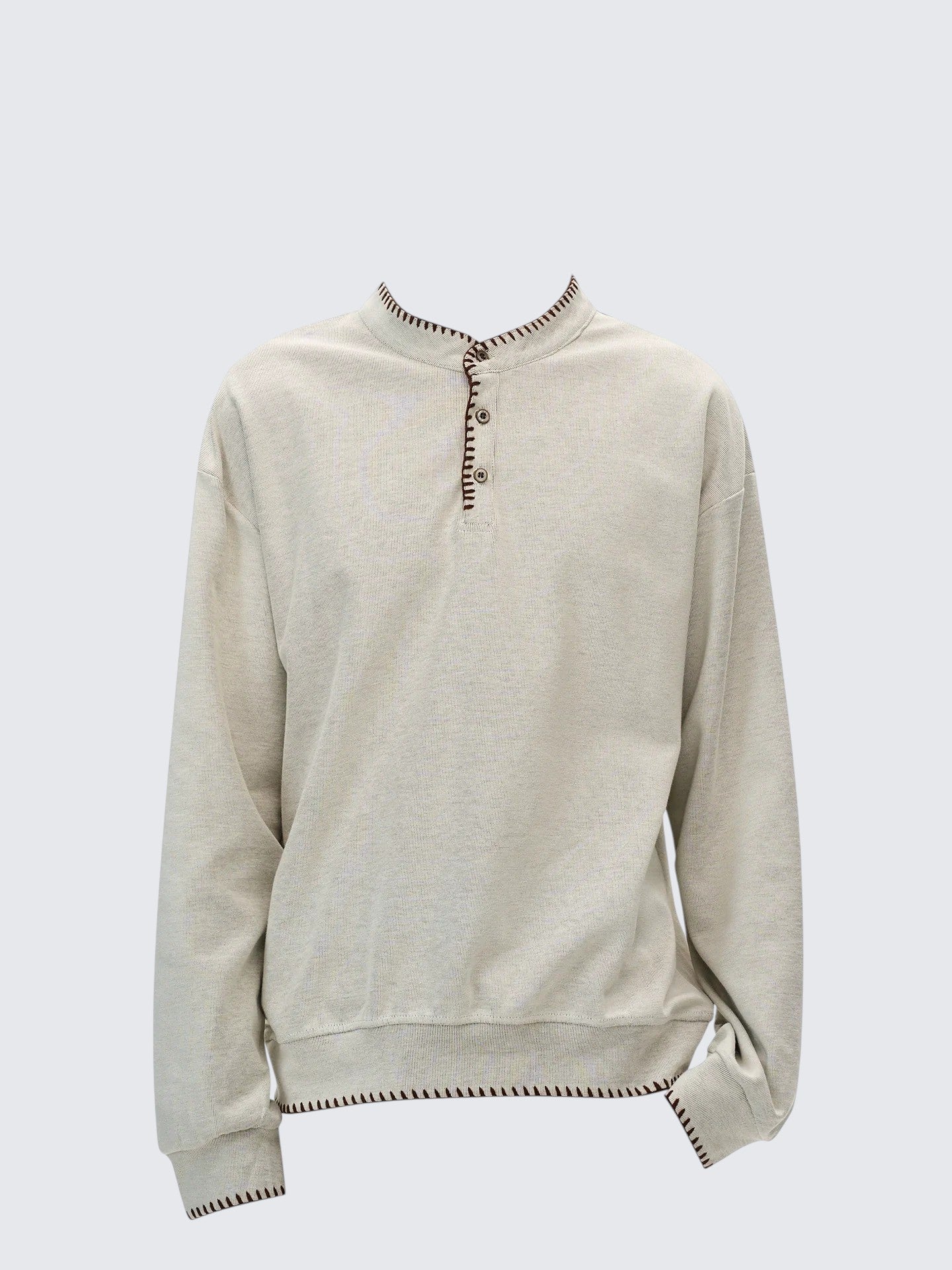 Old Money Henley Knit Sweater