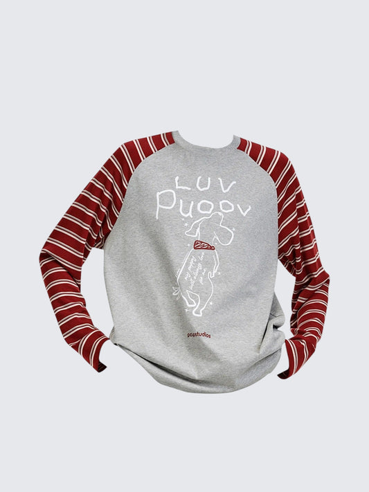 Vintage Raglan Colorblock Long Sleeve Tee