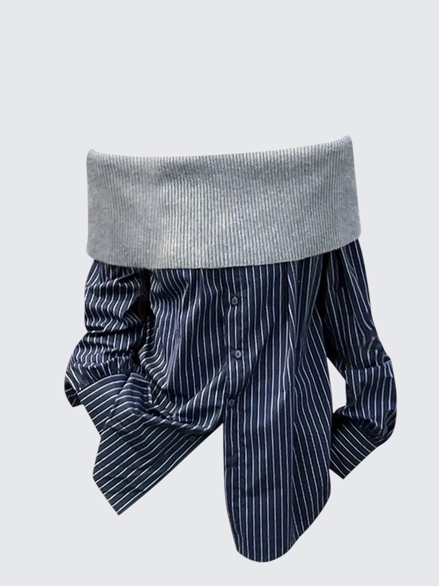 Korean Off Shoulder Knit Shirt