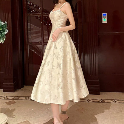 French Embroidered Butterfly Luxury Mini Gown Dress