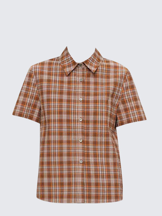 Vintage Checkered Short Sleeve Shirt