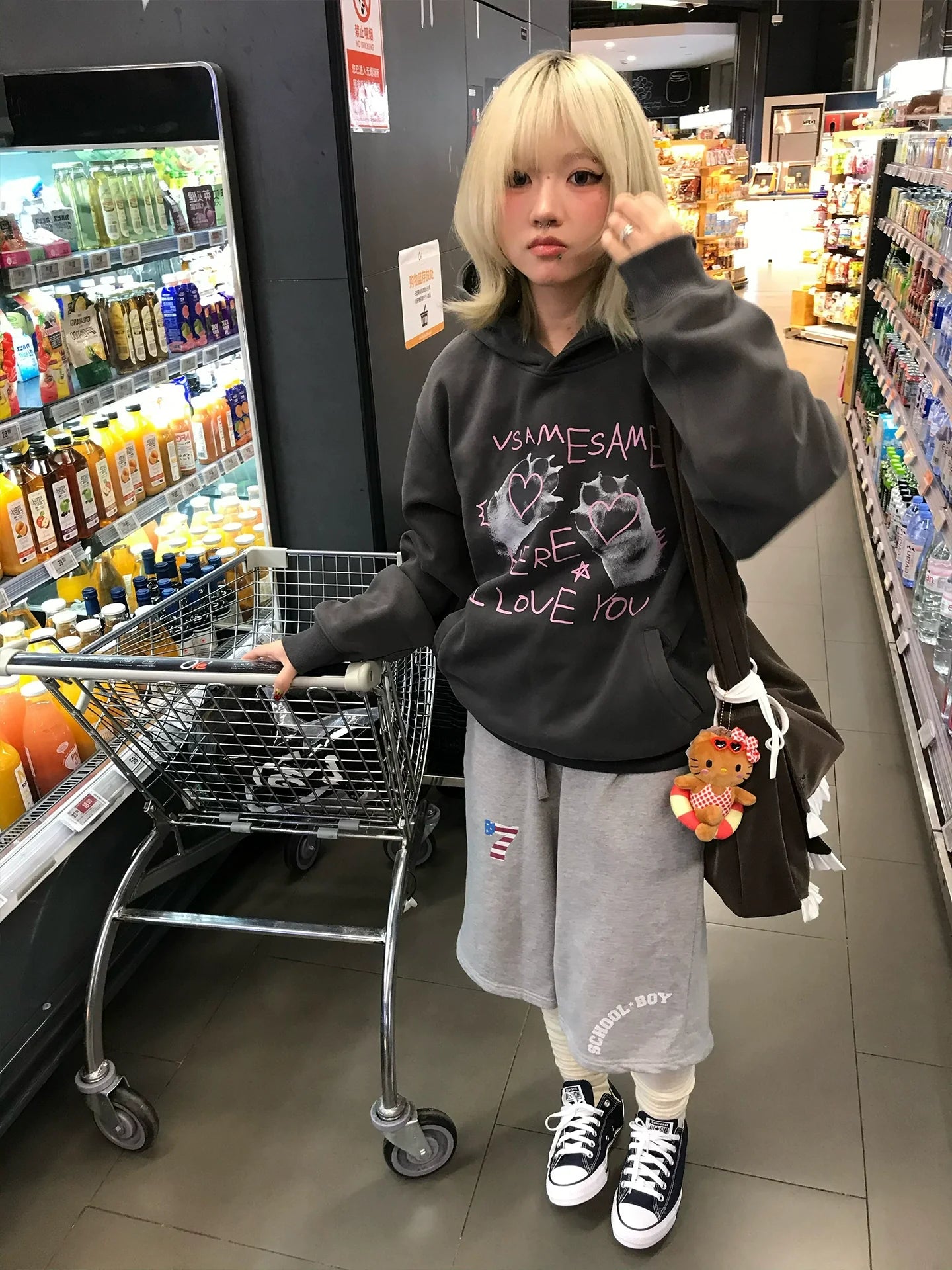 American Grey Paw Hoodie