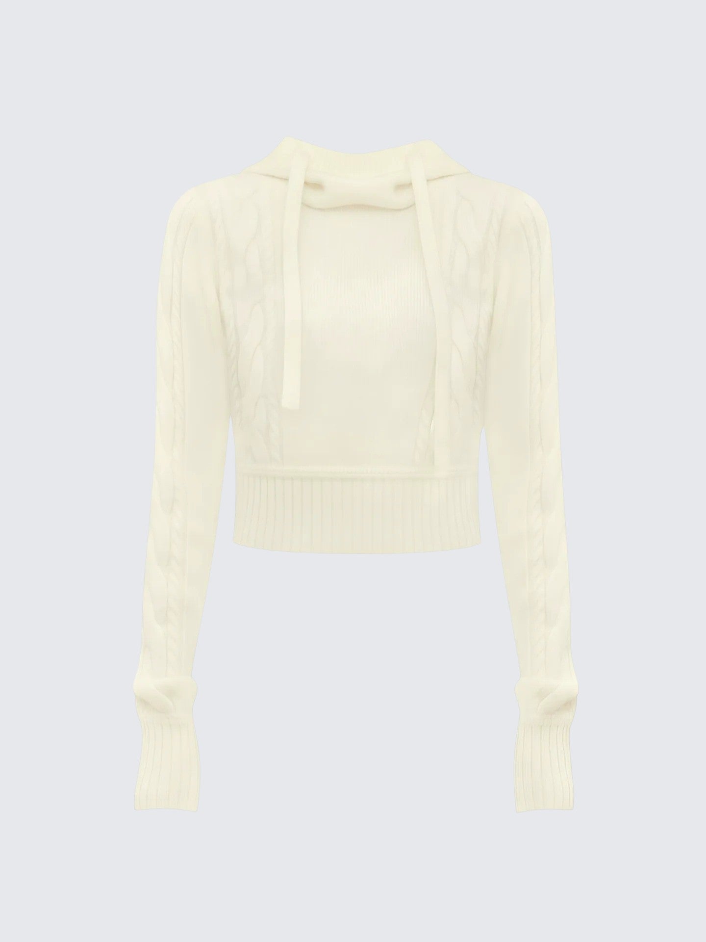 Korean Cable Knit Hoodie