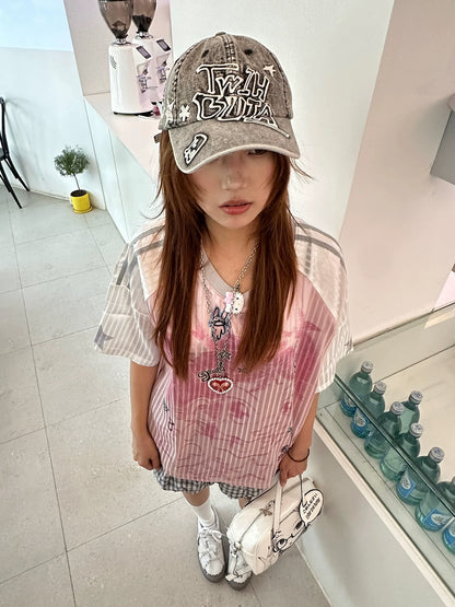 American Vintage Pink Jersey Tee