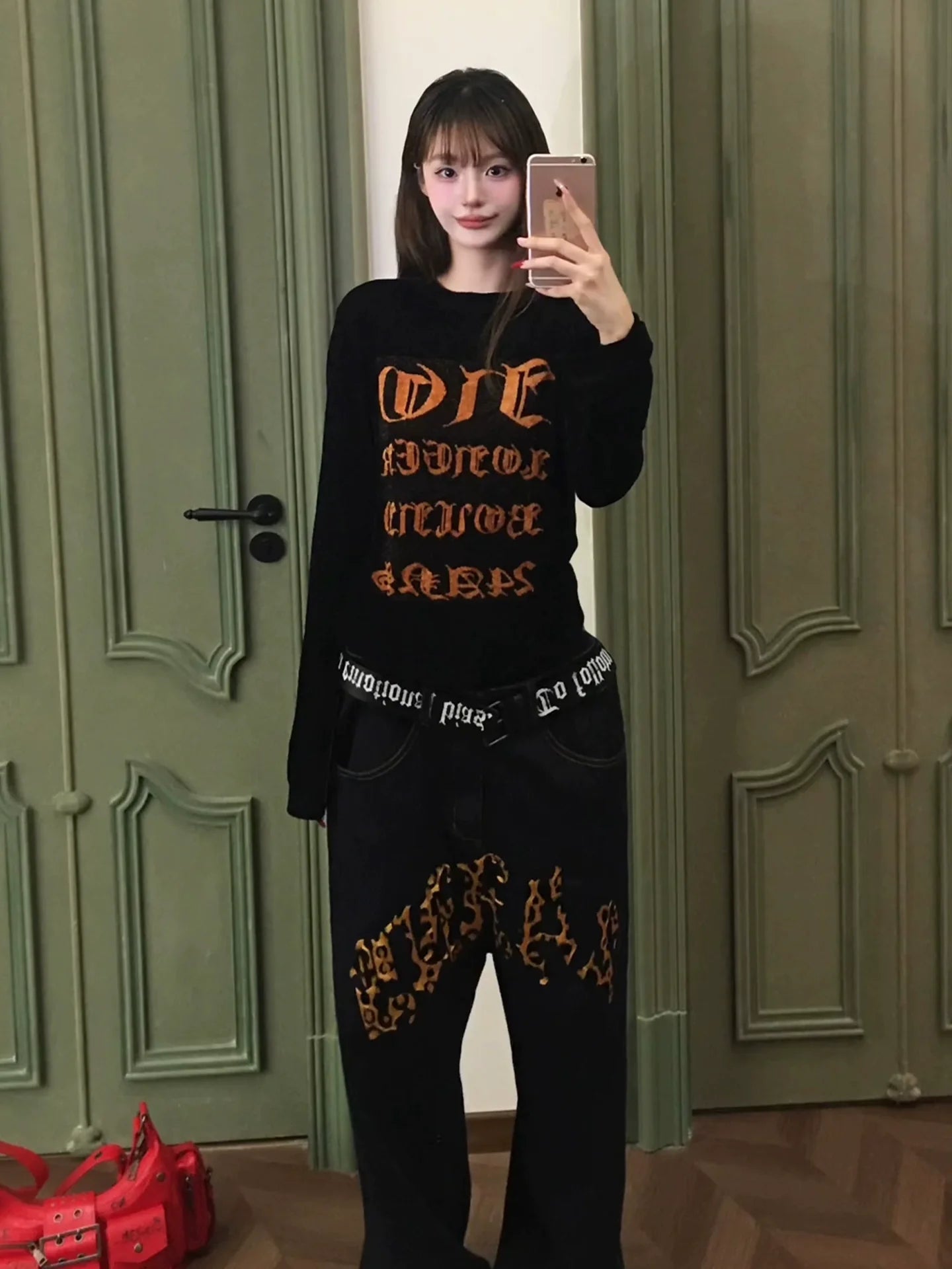 Punk Goth Letter Tee