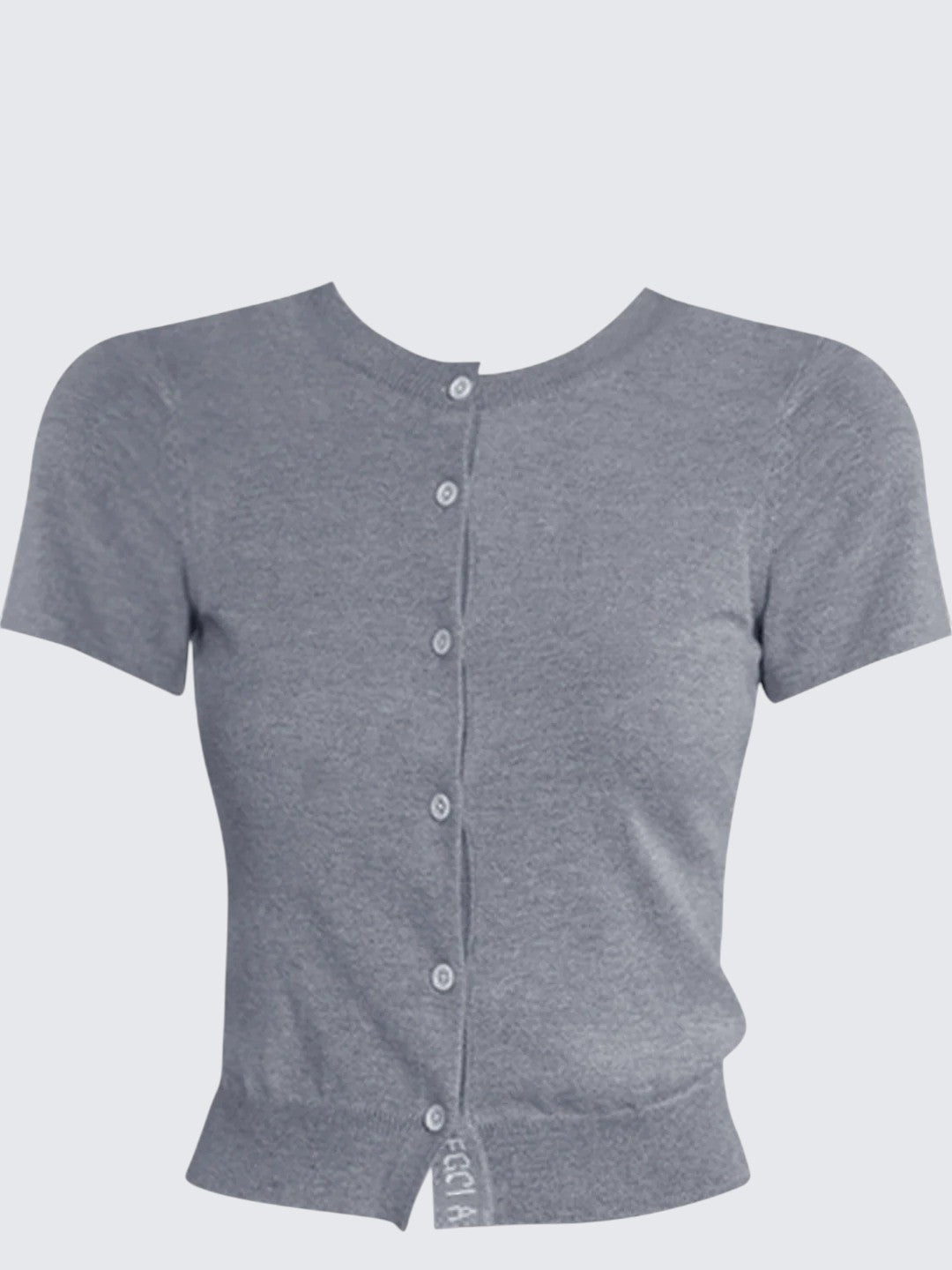 American Gray Crewneck Cardigan Tee