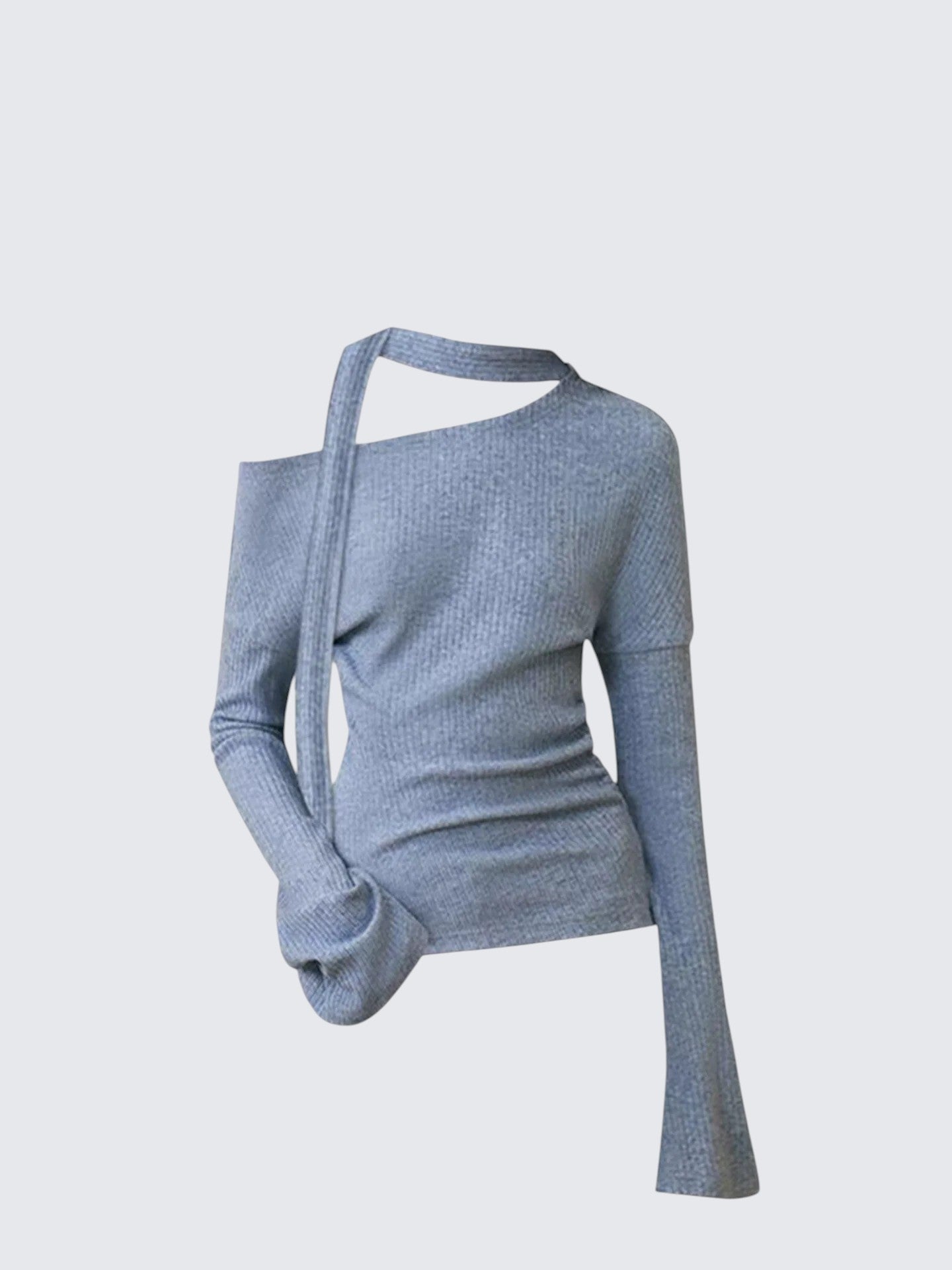 American Vintage Slanted Shoulder Knit T-Shirt