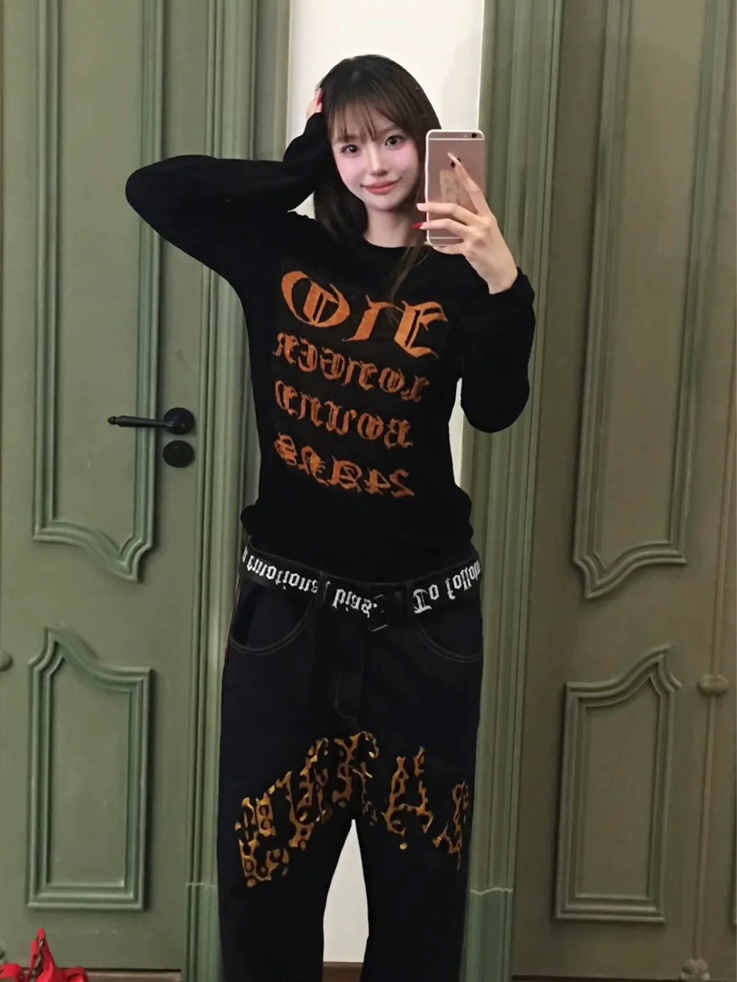 Punk Goth Letter Tee