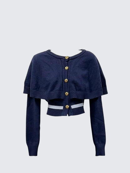 Knit Cape Cable Cardigan