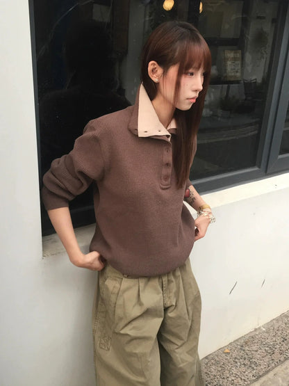 Old Money Faux Layered Sweater