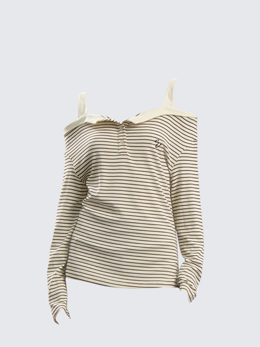 Striped Layered Tee Women