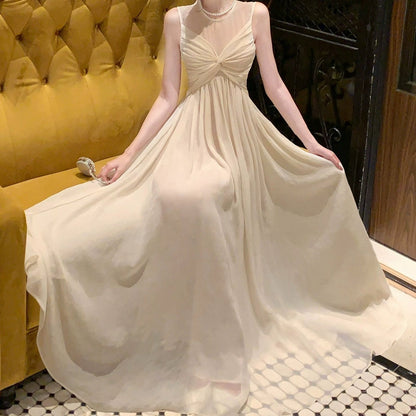 French Shimmer Tulle Knot Gown Dress