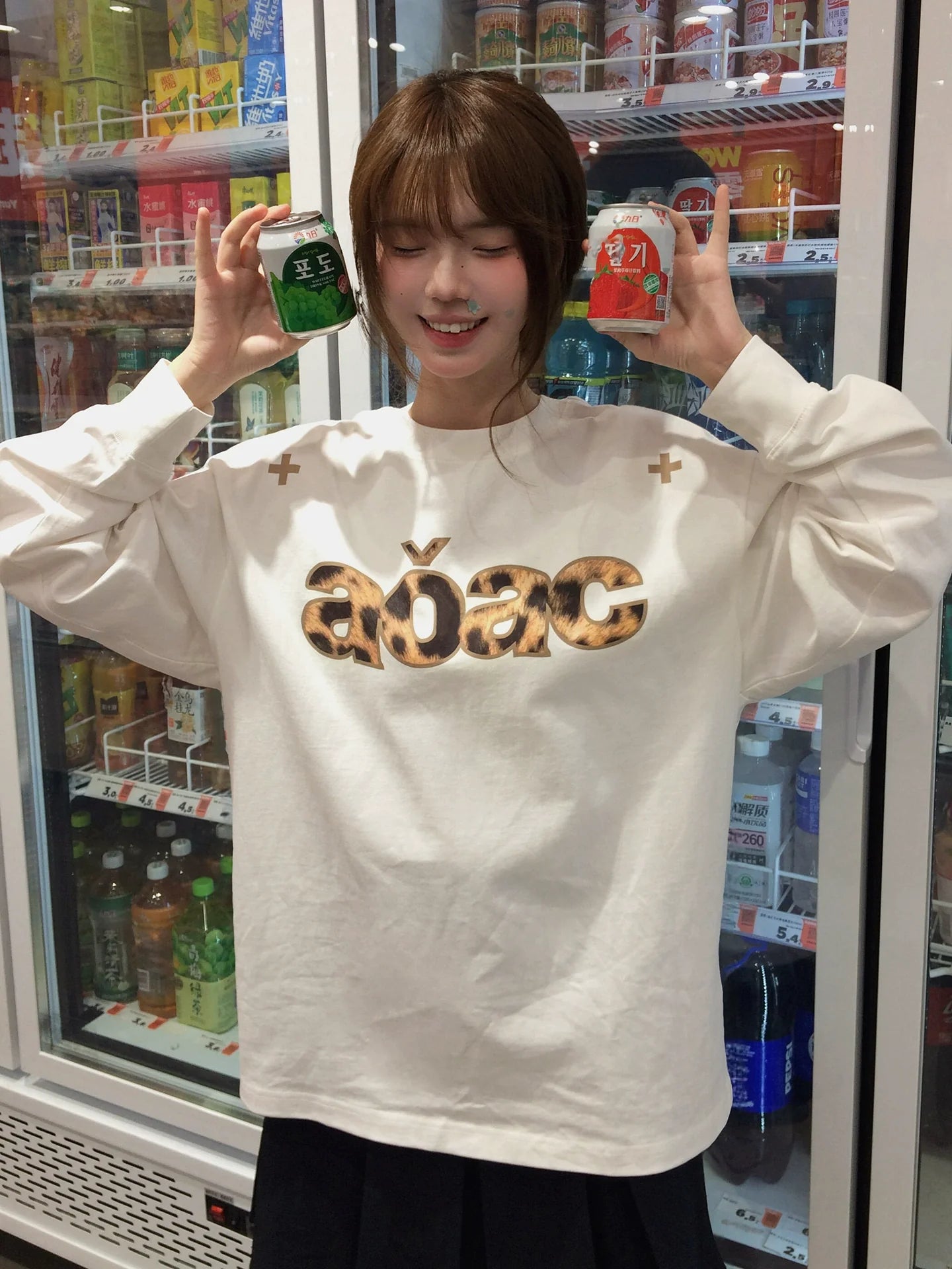 American Vintage Leopard Print Long Tee