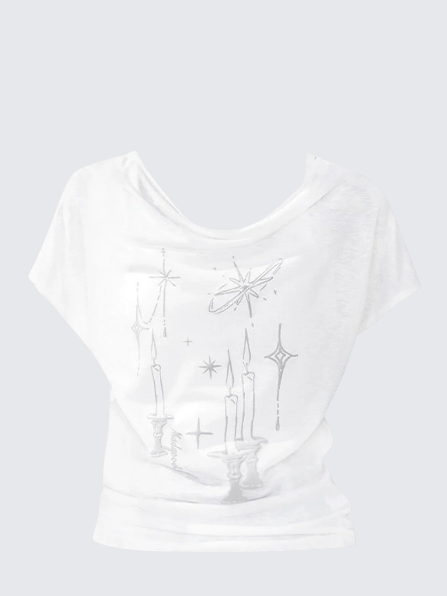 Off Shoulder Slim Tee