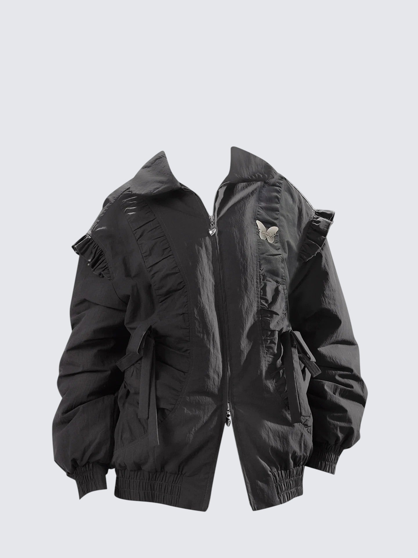 Grey Padded Jacket Women