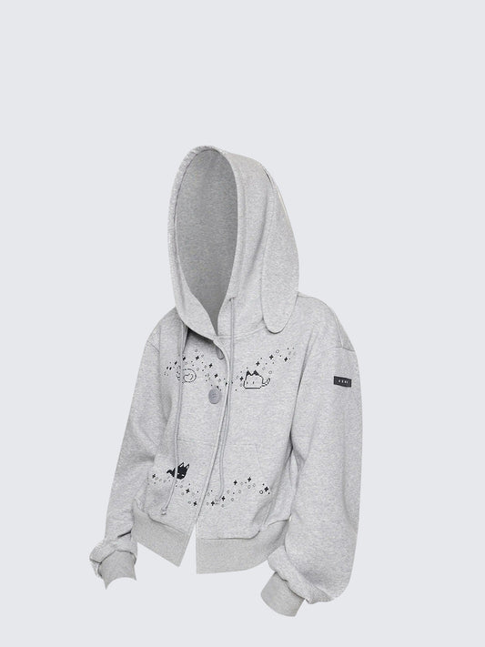 Bunny Ears Hoodie Set Women