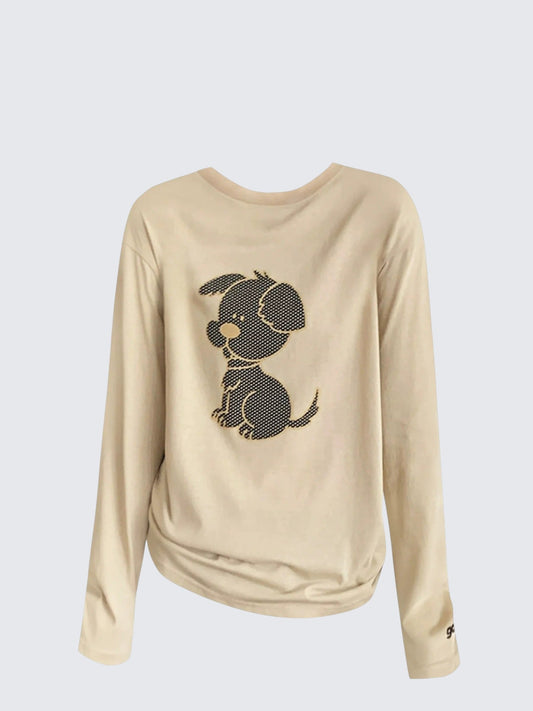 Polka Dot Dog Tee Women