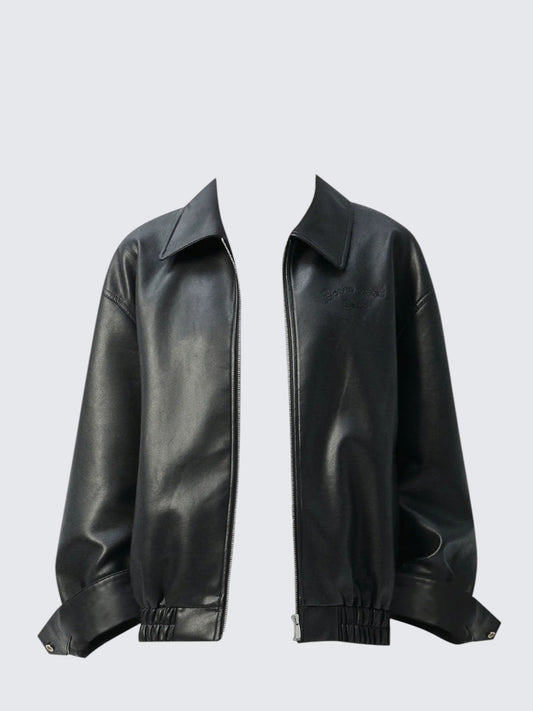 American PU Leather Biker Jacket