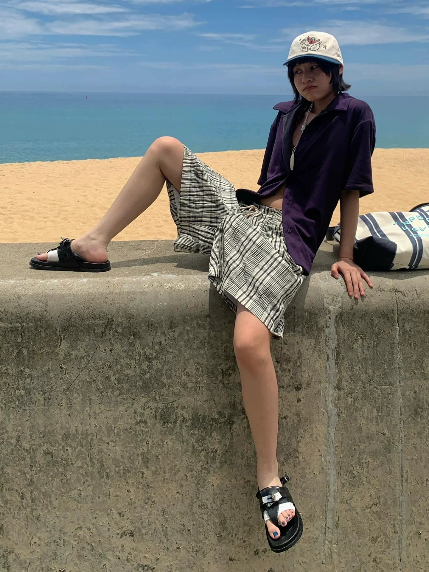 Textured Casual Sport Shorts