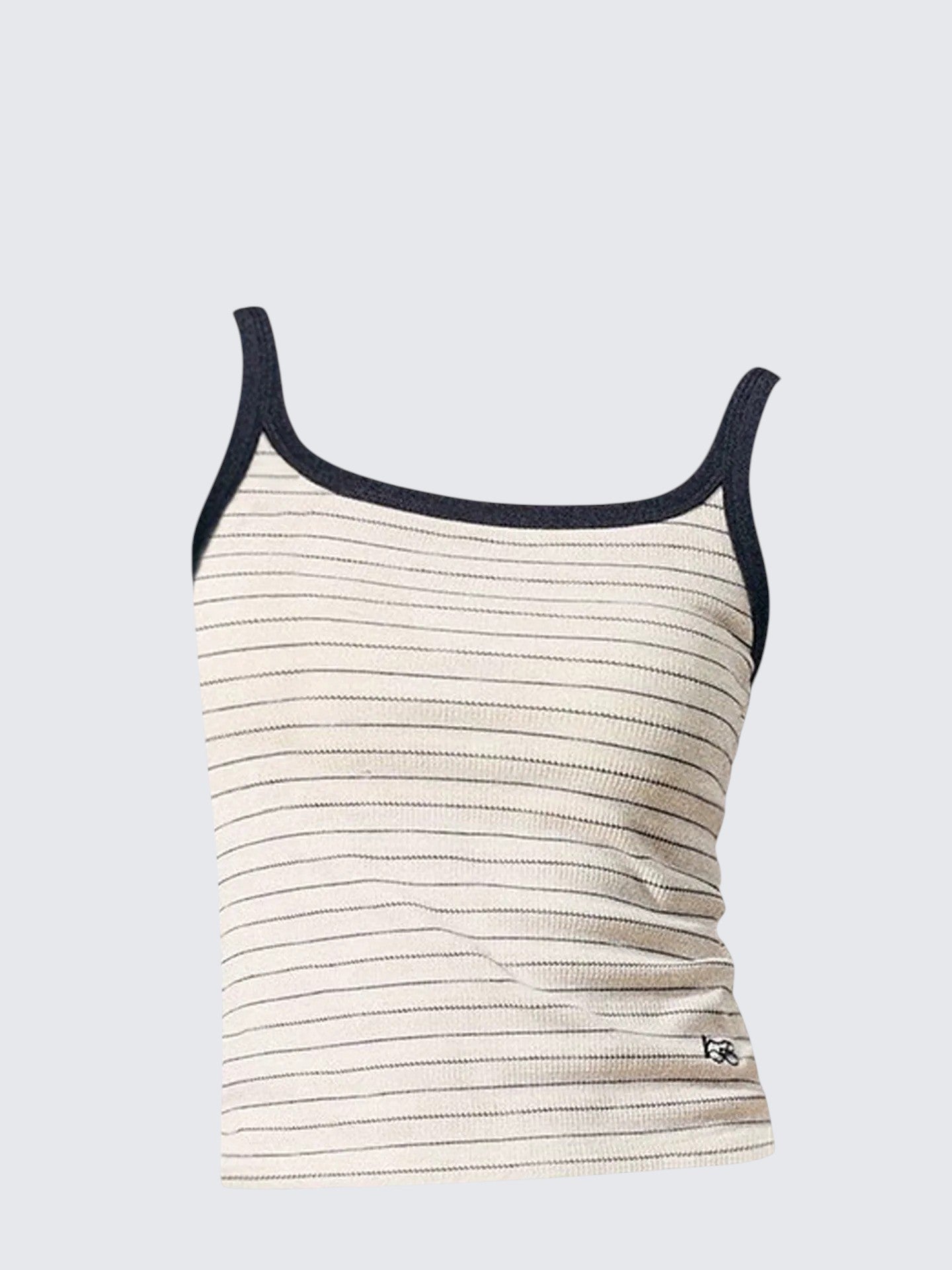 Korean Striped Knit Tank
