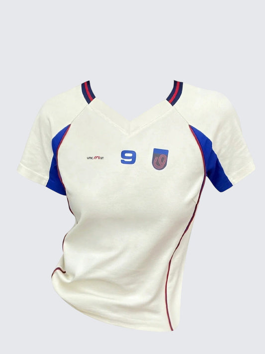 American Color Block V-Neck T-Shirt