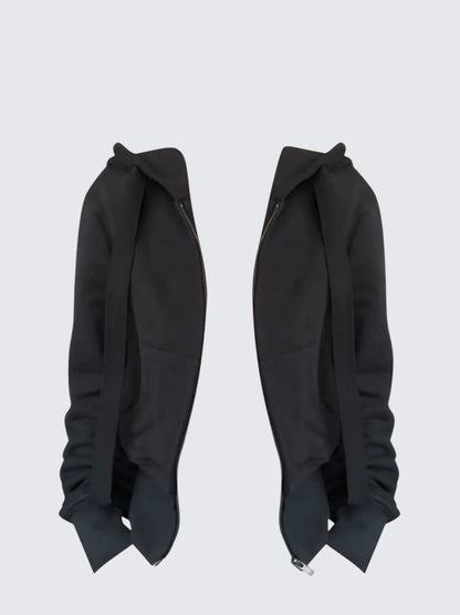 Vintage Gray Zip Hoodie Short