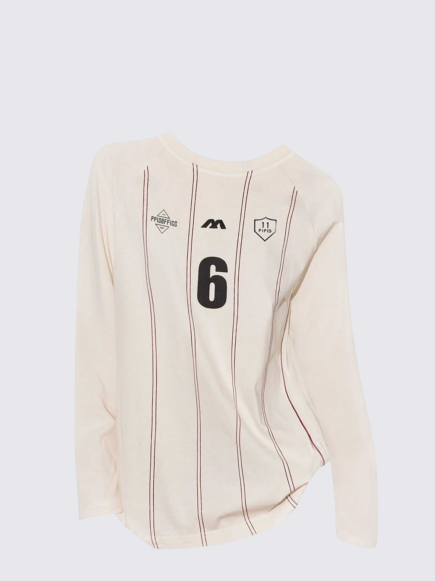 Beige Stripe Sports Tee Women