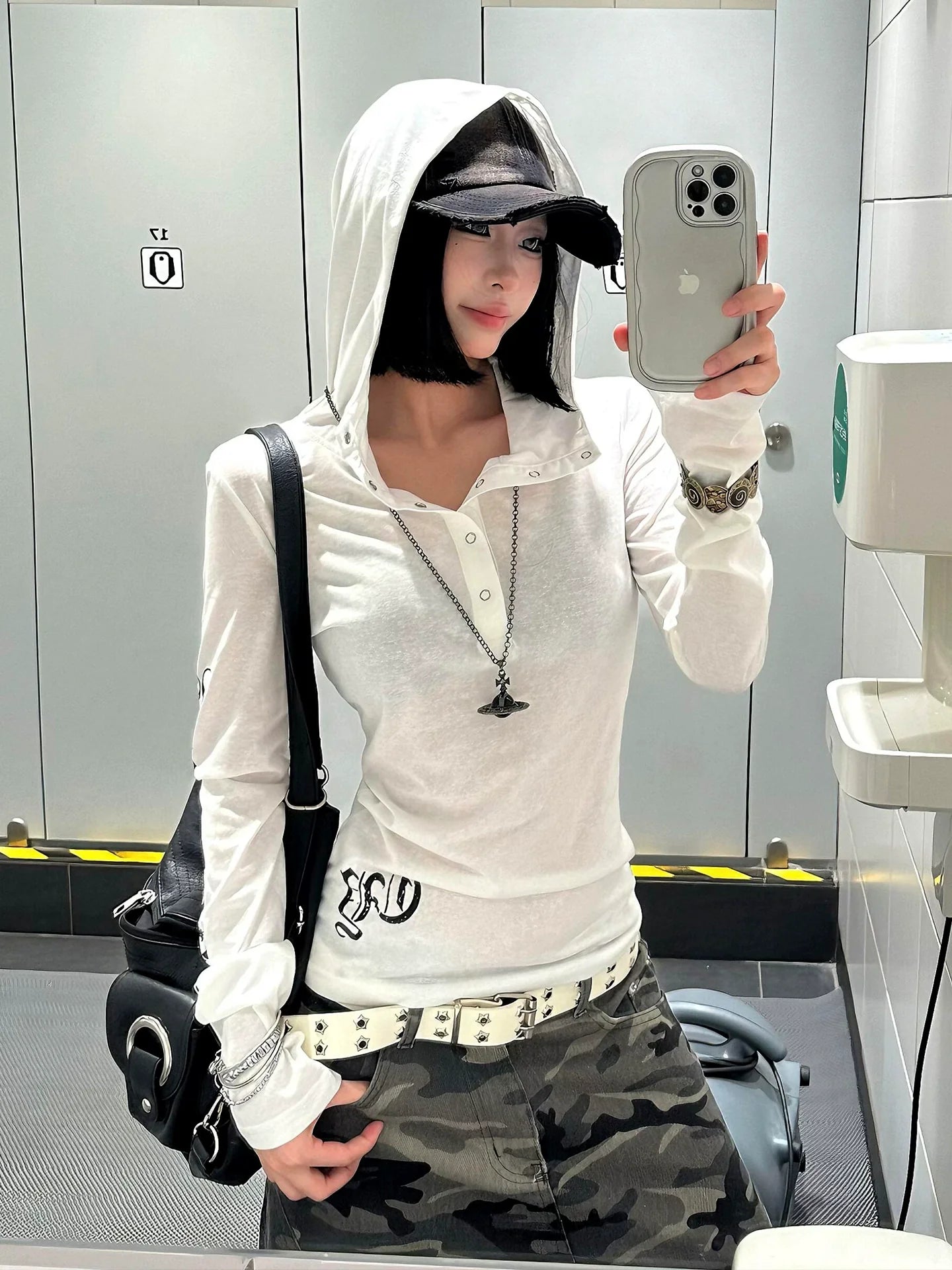 Y2K Punk Sun Protection Hoodie