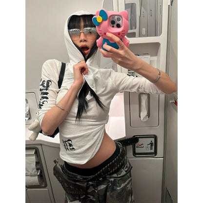 Korean Lazy V-Neck Embroidered Sweater Autumn-Winter Vintage Knit Pullover Loose Fit Top