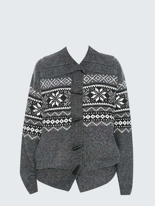 Isle Horn Button Cardigan Women
