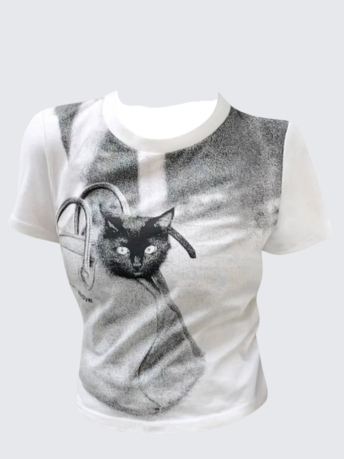 American Vintage Cat Print T-Shirt