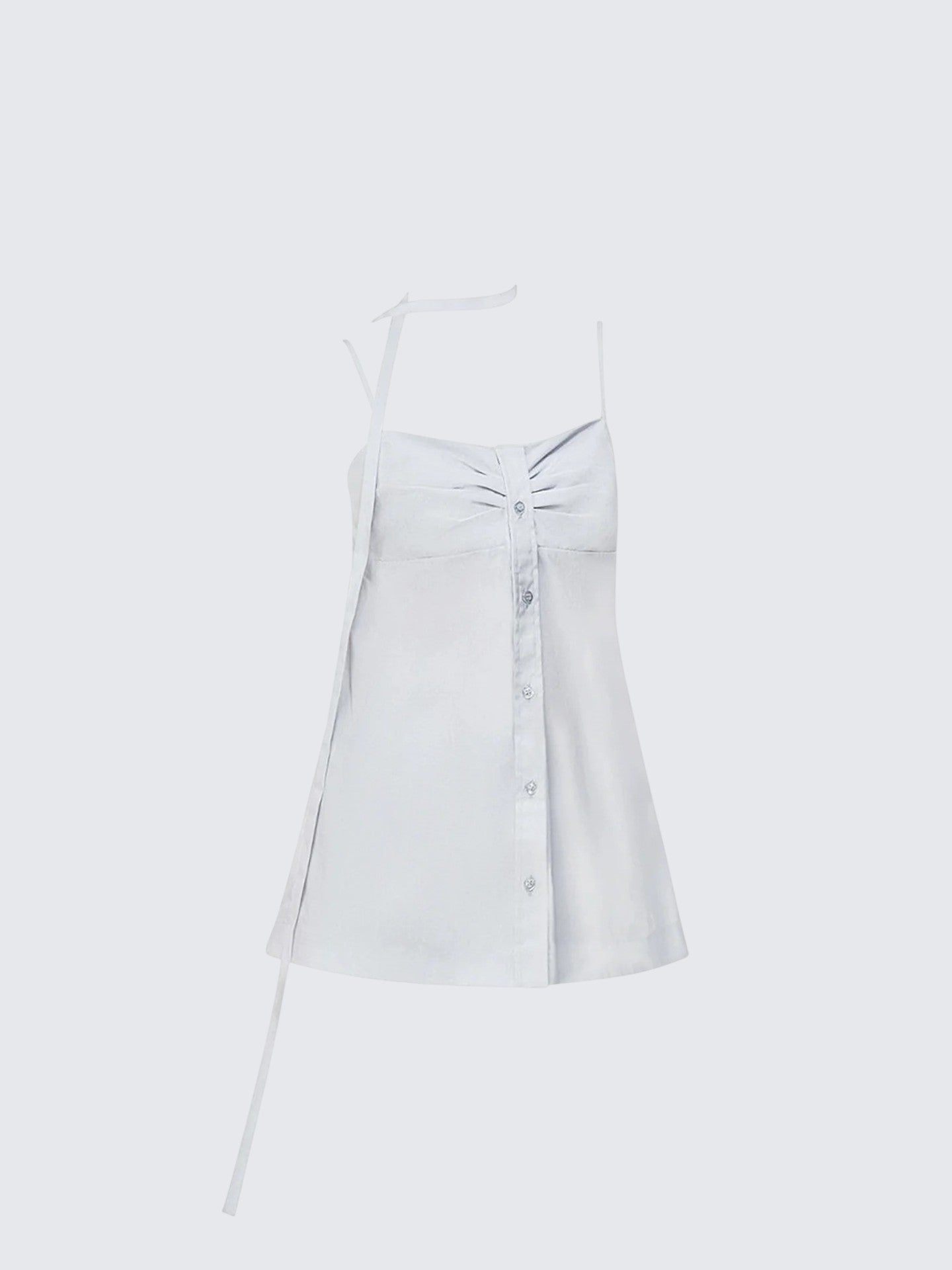 French Blue Ruffle Camisole