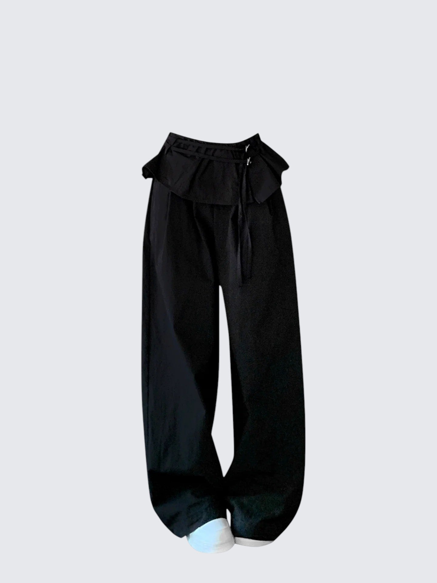 Trendy Curtain Wide-Leg Pants