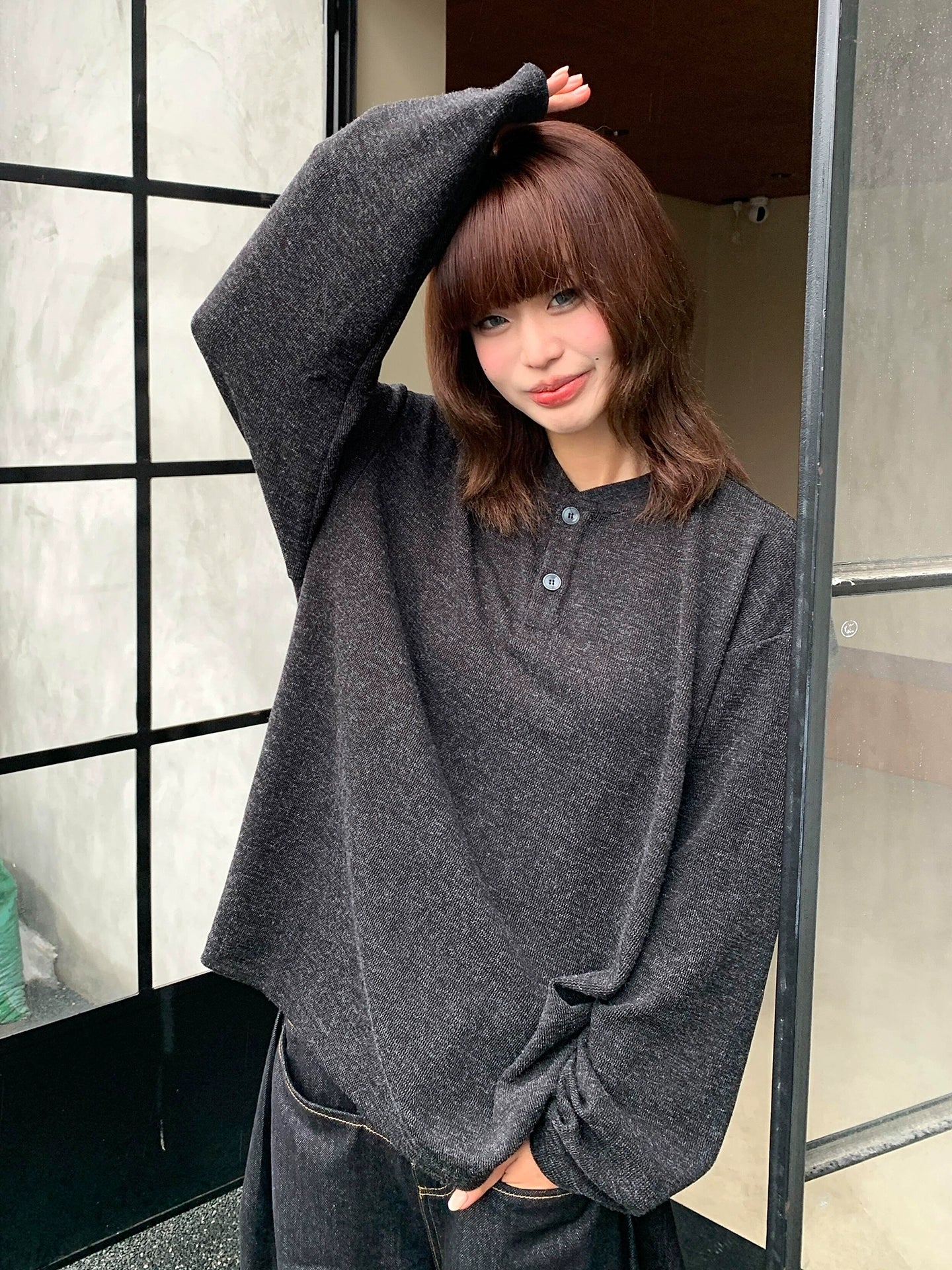 Old Money Henley Knit Tee