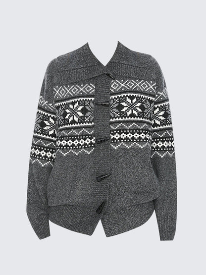Isle Horn Button Cardigan Women