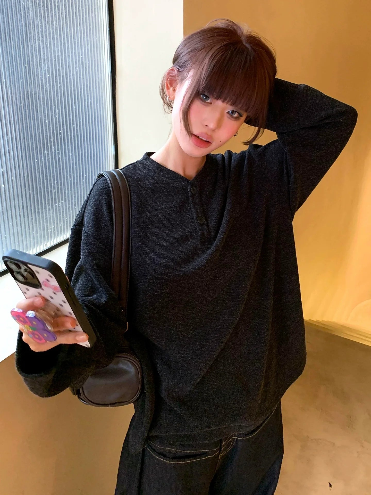 Old Money Henley Knit Tee